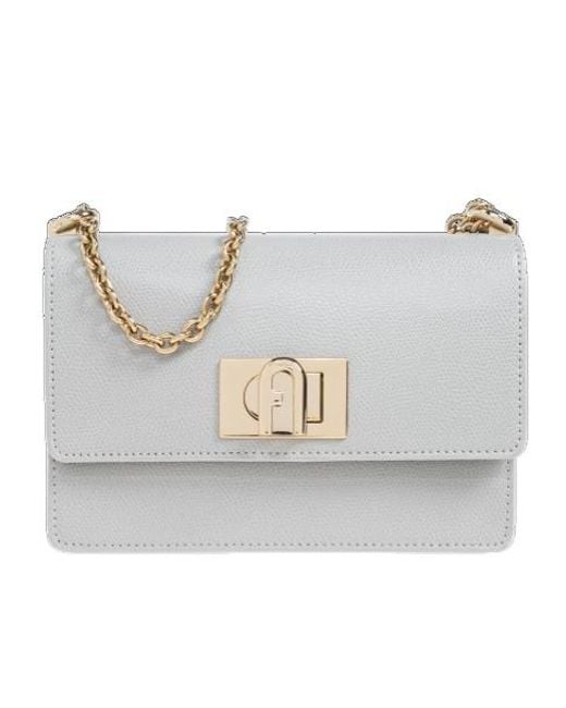 Furla Gray 1927 Mini Crossbody Bag