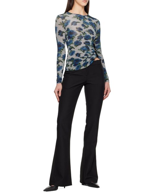 Coperni Blue Patterned Slim-Fit Top