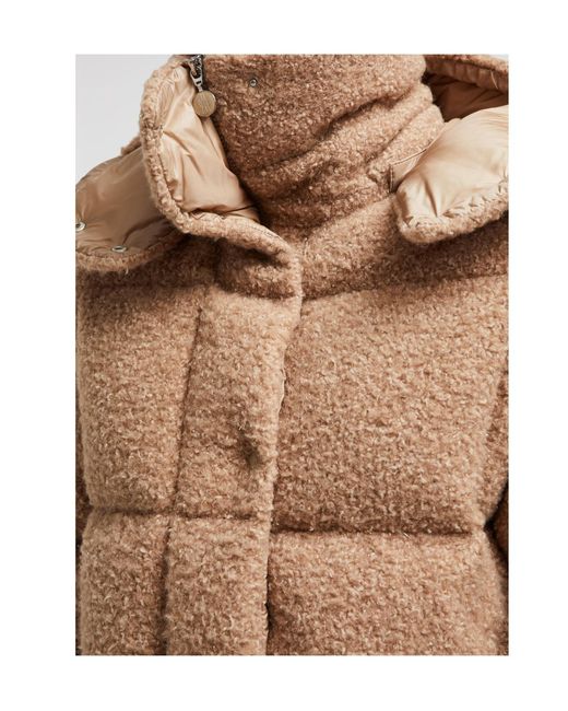 Moncler Brown Paranas Hooded Short Puffer Jacket