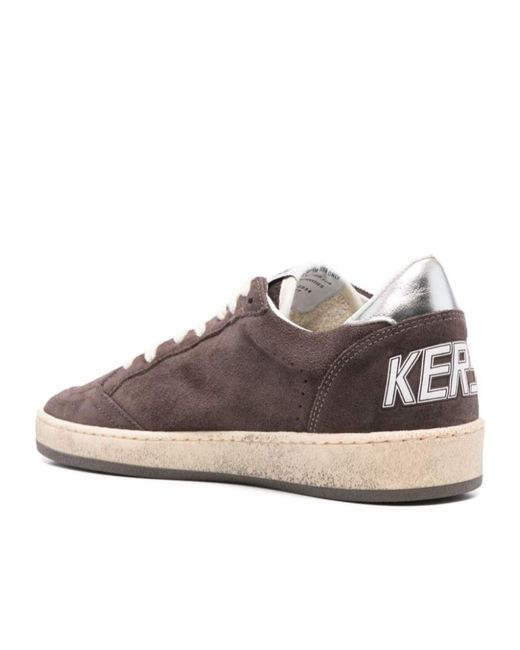Golden Goose Deluxe Brand Brown Ball Star Low-Top Sneakers