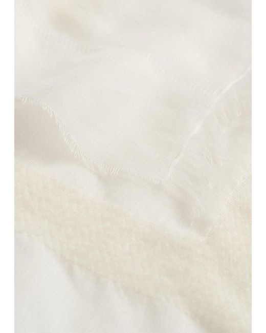 Totême  White Square Scarf