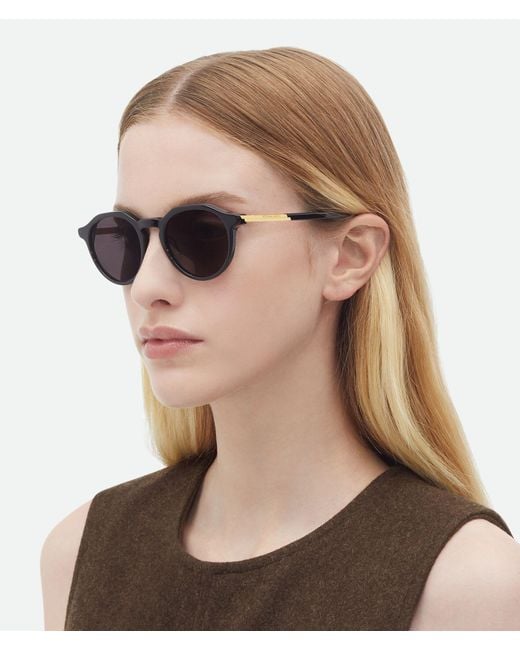 Bottega Veneta White Eyewear Square Frame Sunglasses for men