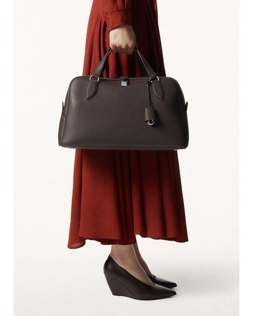 Loro Piana Brown Medium Needle Bag