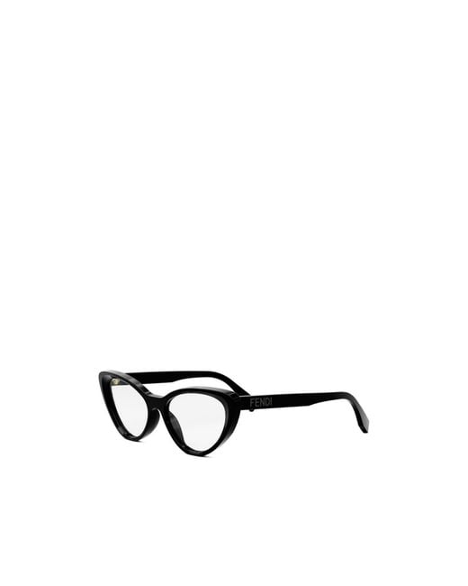 Fendi White Eyewear Cat-Eye Frame Glasses