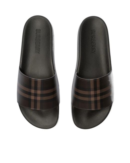Burberry Multicolor Check Slides for men