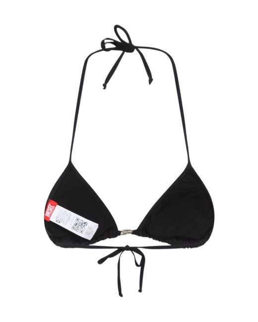 DIESEL Black Elettra-Dnm Halterneck Bikini Top