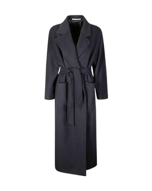 Tagliatore Blue Coat With Belt