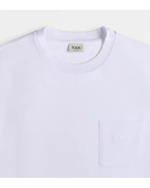 Tod's White Crew Neck T-Shirt for men