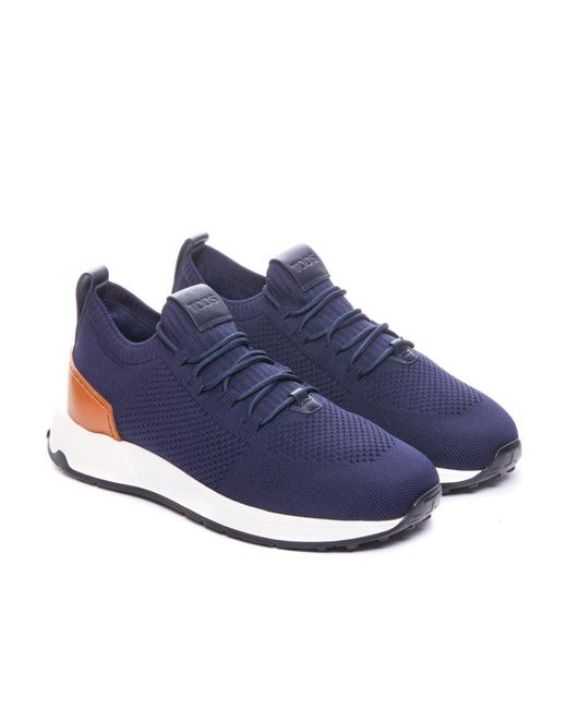 Tod's Blue Mesh Running Lace-Up Sneakers for men