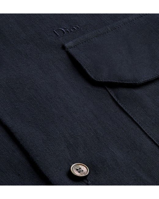 Dior Blue Iviera Oversized Shirt for men