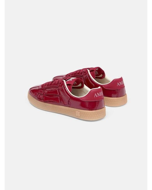 Amiri Red Low Top Lace Up Sneakers