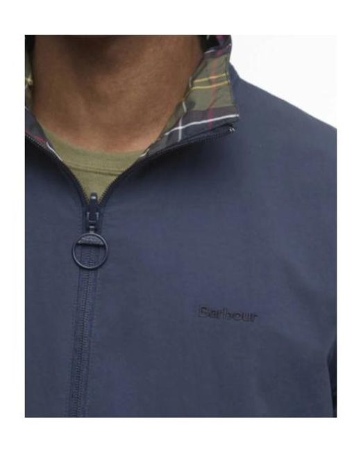 Barbour Blue Reversible Korbel Showerproof Jacket for men
