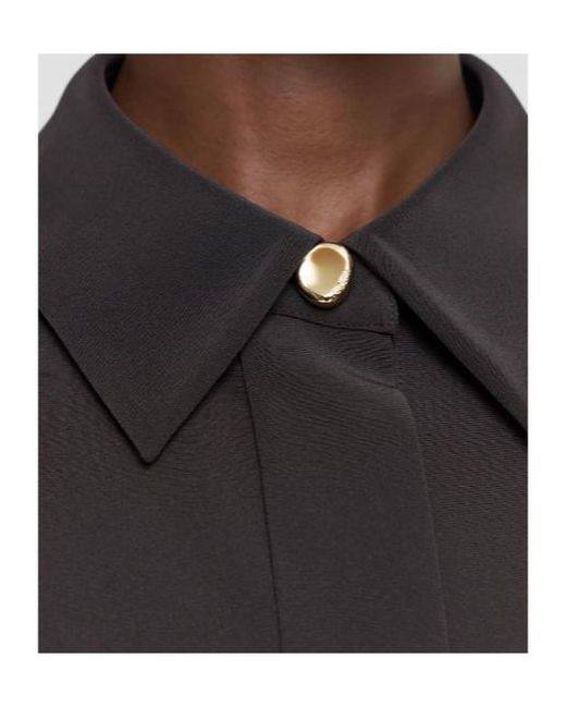 Joseph Black Relaxed Button-Up Shirt