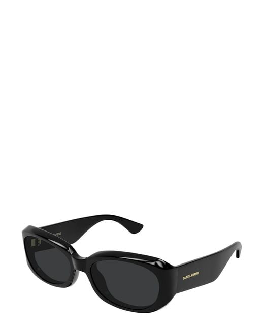 Saint Laurent Black Eyewear Oval Frame Sunglasses for men