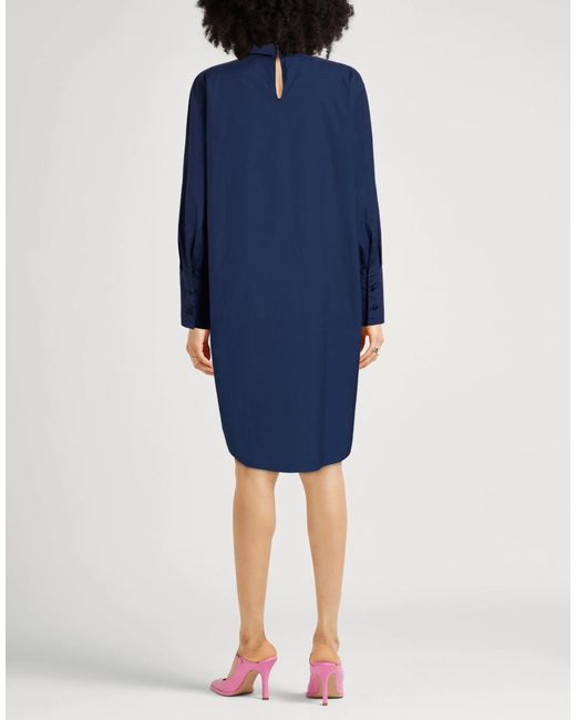 Marni Blue Long Sleeves Shirt Dress