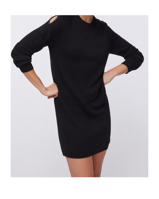 Liu Jo Black Cut-Out Mini Dress