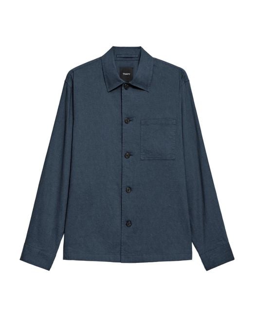 Theory Blue Overshirt for men