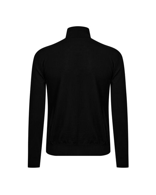 Valentino Black Minimalist Turtleneck Sweater for men