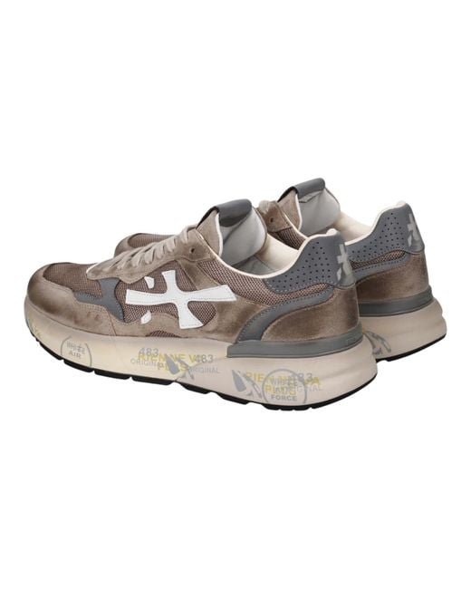 Premiata Gray Mick 0.1 Lace-Up Sneakers for men