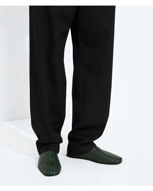 Bottega Veneta Green Palazzo Slipper for men