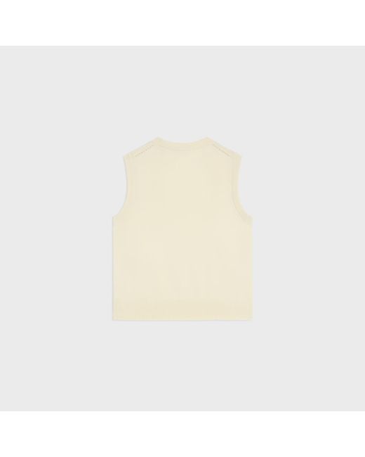 Céline Natural Wool Vest