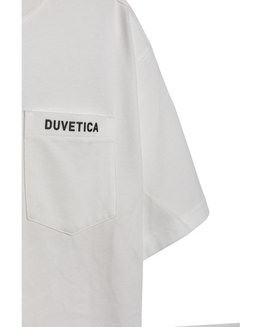 Duvetica White Short-Sleeved T-Shirt for men
