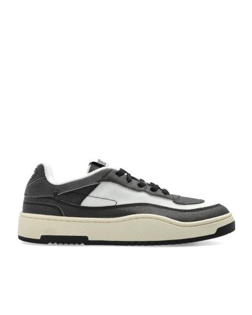 DIESEL Black S-Oval-Skate Low-Top Sneakers for men