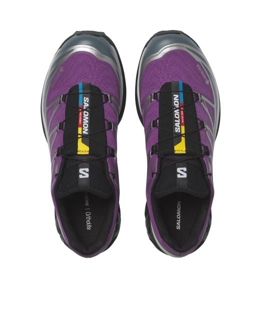 Salomon Lab Purple Salomon Xt-6 Gore-Tex Lace-Up Sneakers for men