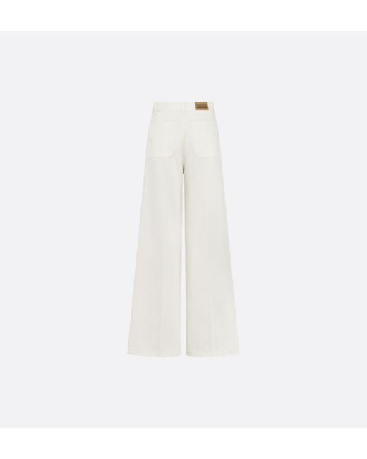 Dior White Flared Jeans