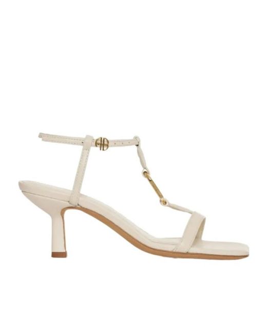 Anine Bing White Kiera 50Mm Square-Toe Sandals