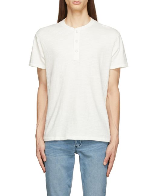 Rag & Bone White Logo Short-Sleeved T-Shirt for men