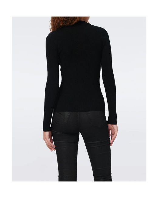 Diane von Furstenberg Black Dvf Barton Top