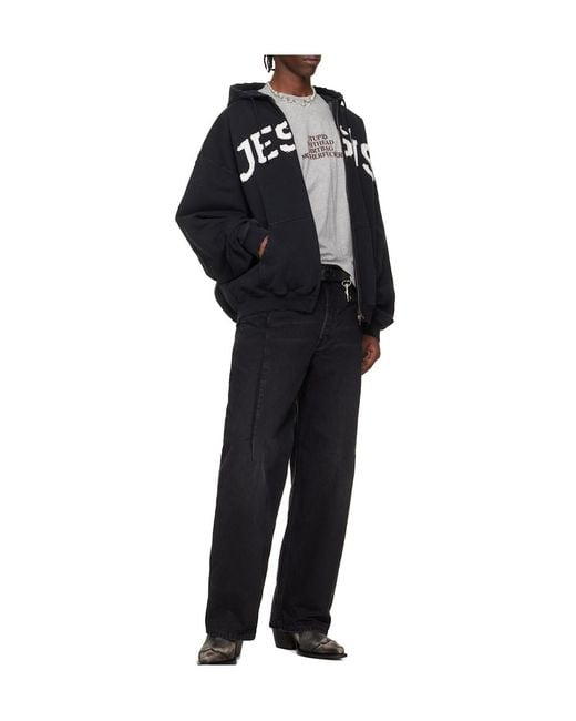 Vetements Black Non-Stretch Jeans for men
