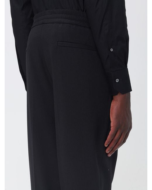Zegna Black Elastic Waist Sports Pants for men