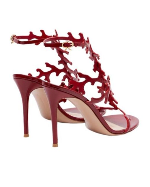 Gianvito Rossi Pink Patent Leather Sandals
