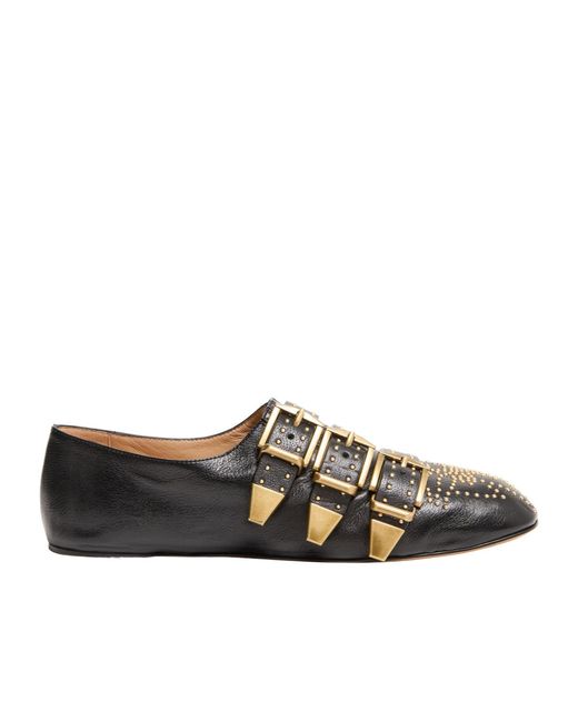 Chloé Black Pointed-Toe Flats