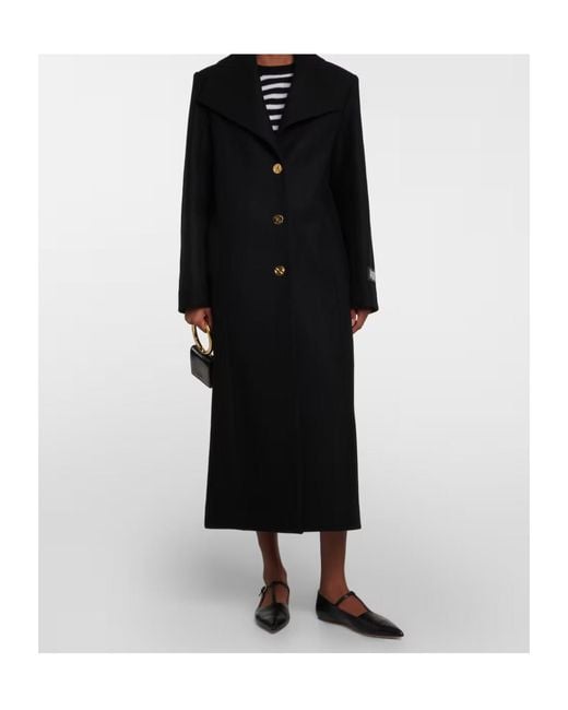Patou Black Single-Breasted Coat