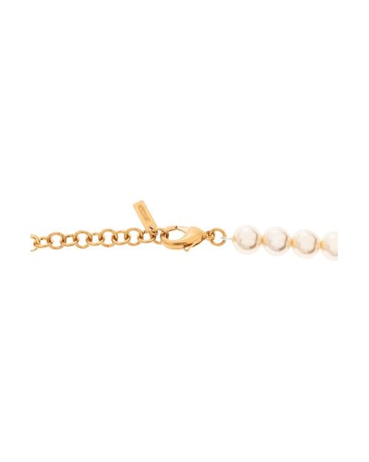 Moschino Metallic Pendants Detailed Necklace