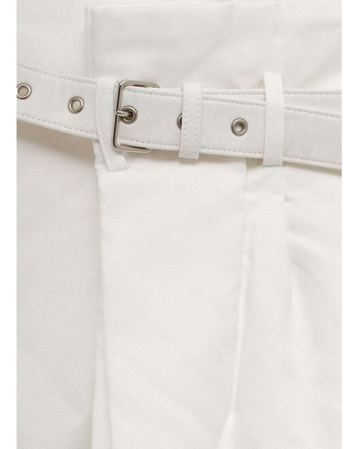Comme des Garçons White Comme Des Garçons Wrapped Belted Shorts