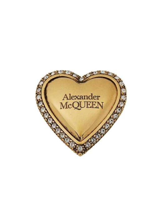 McQueen White Debossed-Logo Lace Lock