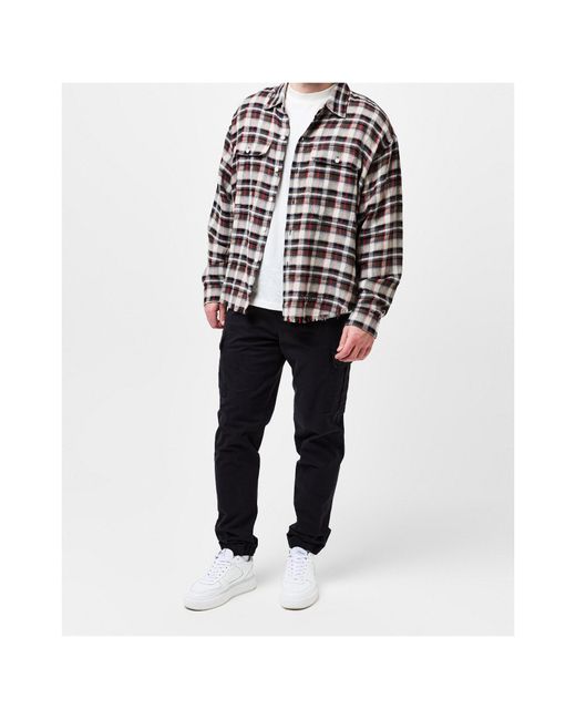 Barbour Black Logo-Detail Cargo Pants for men