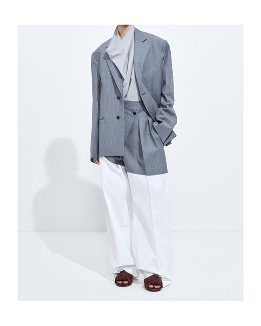 Bottega Veneta Blue Wool And Mohair Jacket