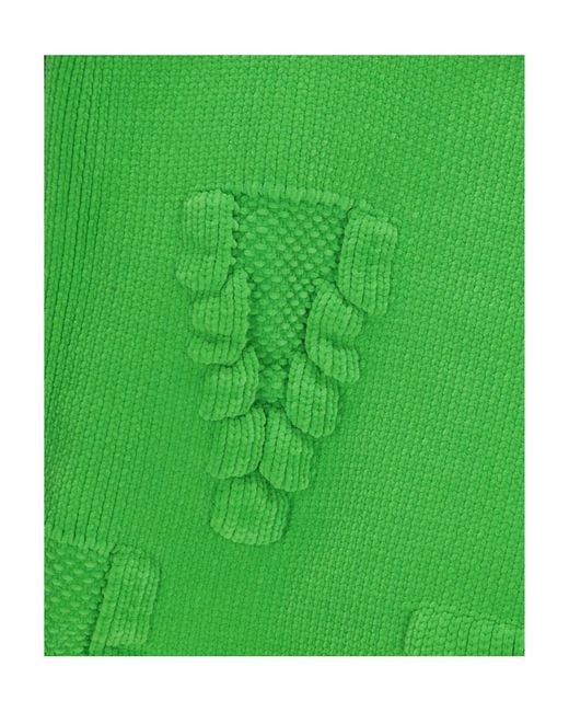 Bottega Veneta Green Knitted Long-Sleeve Jumper for men