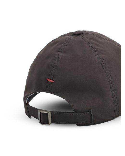 Brunello Cucinelli Brown Logo Embroidered Baseball Cap for men