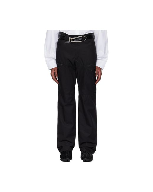 Kiko Kostadinov Black Inex Snap Trousers for men