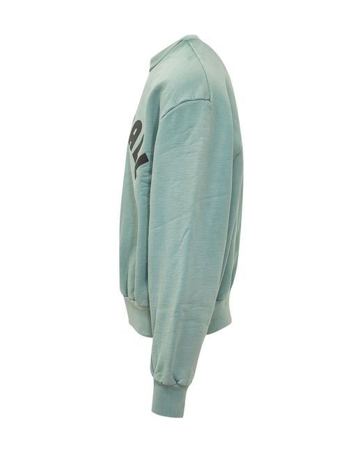 Fear Of God Green Logo-Print Sweatshirt for men