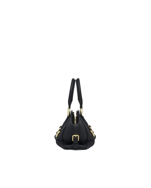 McQueen Black Farringdon Small Tote Bag