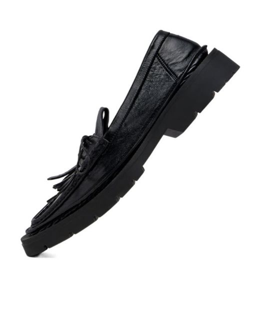 Maison Margiela Black Level Fringed Loafer for men