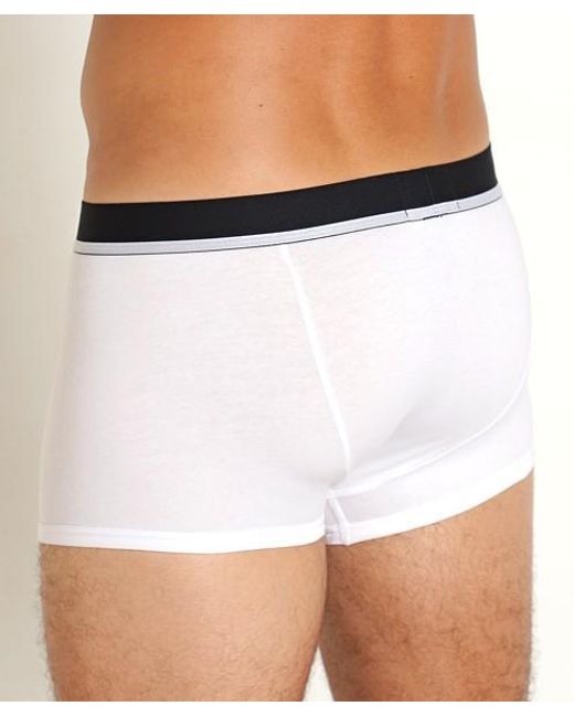 Emporio Armani White Elastic Waist Panties for men