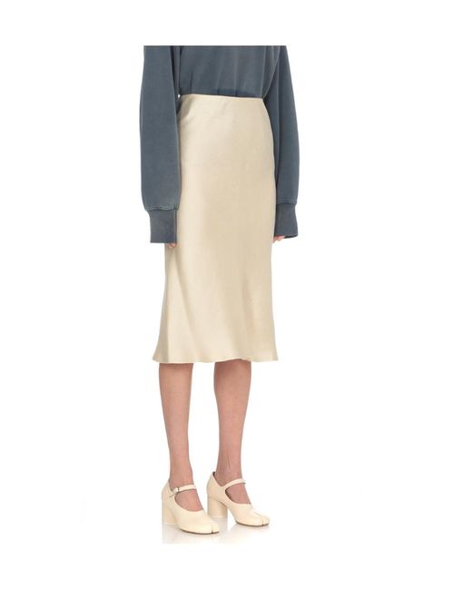 Maison Margiela Natural Flared Hem Skirt